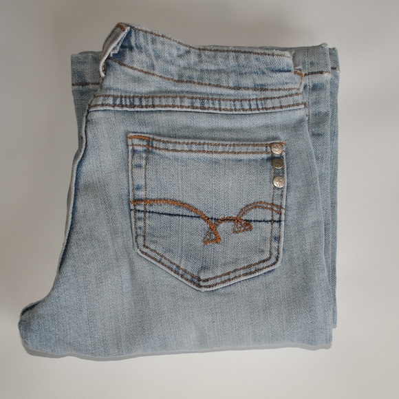 Miss Me Light Wash Boot Cut Jeans 26 x 31.5 0355